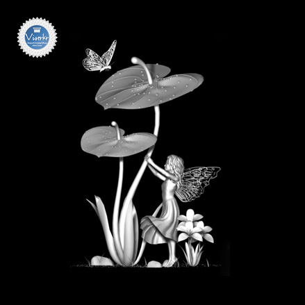 3D�N���X�^�� �Ԃ̗d�� �ʐ^��