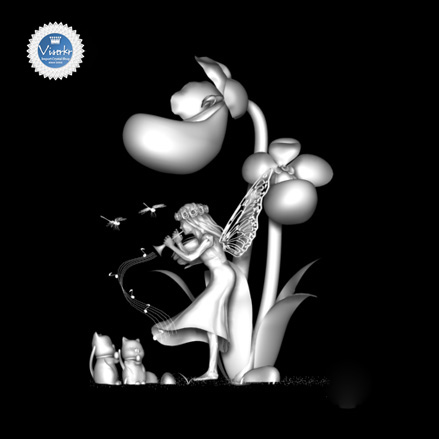 3D�N���X�^�� �Ԃ̗d�� �ʐ^��