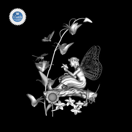 3D�N���X�^�� �Ԃ̗d�� �ʐ^��