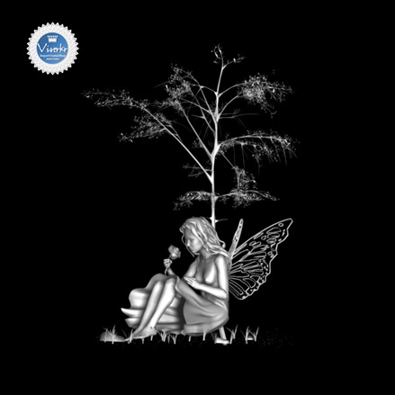 3D�N���X�^�� �Ԃ̗d�� �ʐ^��