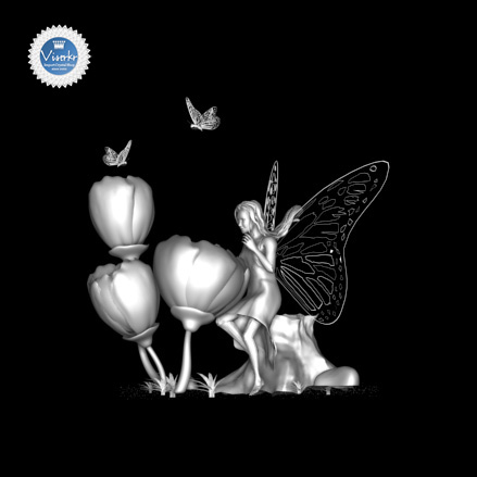 3D�N���X�^�� �Ԃ̗d�� �ʐ^��