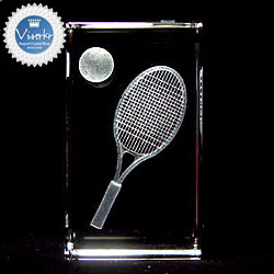 3D�N���X�^�� �e�j�X���P�b�g�ƃ{�[��