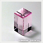 クリスタルガラス 20x12x12ピンク