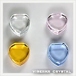 クリスタルガラス ハート クリア